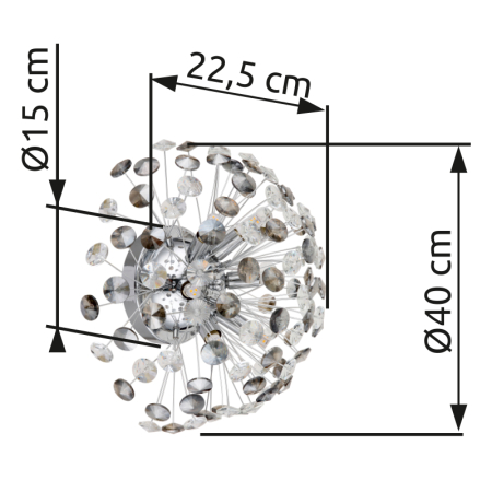 Aplica de perete KATRINA, 6xG9, 64135WC [2]