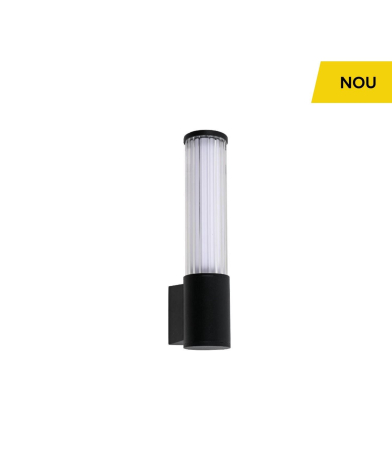 Iluminat exterior - Aplica de perete LED Curvy, negru/alb, 8W 3000K, KL121080
