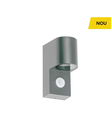Iluminat exterior - Aplica de perete Motion GY, cu senzor, gri, 1xGU10, KL131012