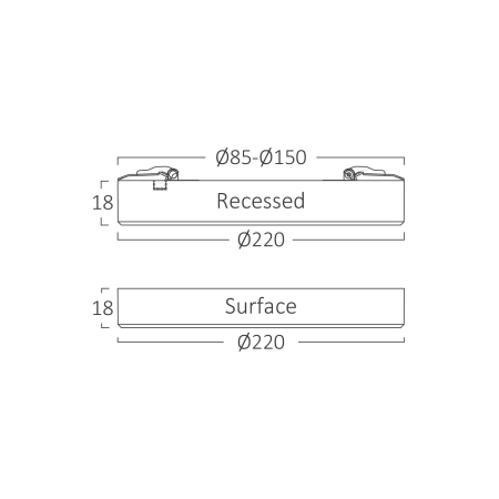 Aplica LED, cu senzor, alba, 20W BP03-92080, CCT 3000K/4000K/6500K [4]