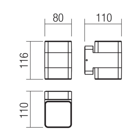 Aplica LED Tok, 14.8W, 90493, 3000K [3]
