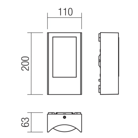 Aplica LED Warp, 8W, 90483, 3000K [1]
