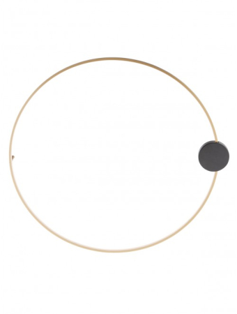 Aplica/Plafoniera Led Atom, negru/auriu, 23W, 01-3104