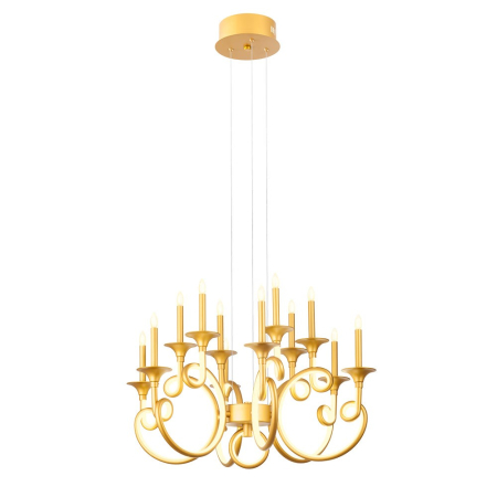 Lustre LED - Candelabru LED Chateau, auriu, 69W 3000K, ICH C11 11