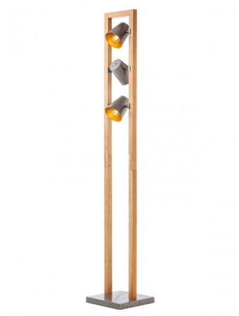 Lampadare - Lampadar Oaker, metal/lemn, 3x28W E14, 01-3498