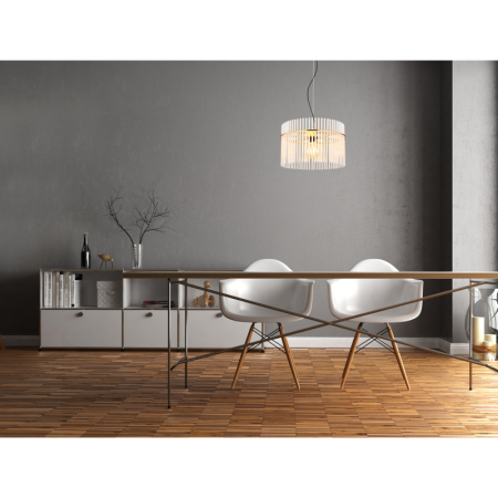 Lustra Gorley, metal auriu mat/tije din sticla, 1xE27, max 60w [1]