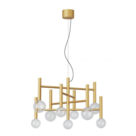 Candelabre - Lustra LED Bolla, auriu mat, 42W, CCT 2700K/3000K, 01-4555