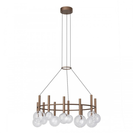 Candelabre - Lustra LED Bolla, cafeniu mat, 53W, CCT 2700K/3000K, 01-4784