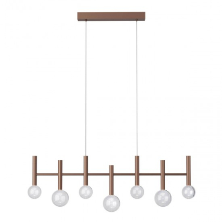 Lustre LED - Lustra LED Bolla, maro inchis mat, 32W, CCT 2700K/3000K, 01-4553