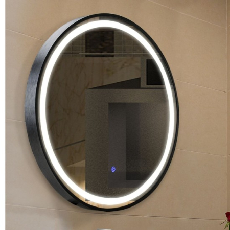 Oglinzi LED - Oglinda de baie LED, cu rama neagra, 15W 4000K