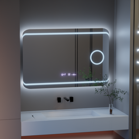 Oglinzi dreptunghiulare - Oglinda LED Rectangulara Definition MotionGlow Marcello, 100x60cm