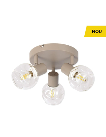 Iluminat interior - Plafoniera Aera PL3, bej, 3xE14, KL163030