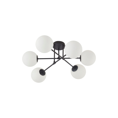 Plafoniera, alb mat/negru, 6x10W G9, BV01-00113 [2]