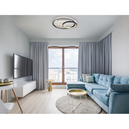 Plafoniera LED Ani, alb/negru/gri, 46W, 175-2240lm,  CCT 2700-6000K [2]