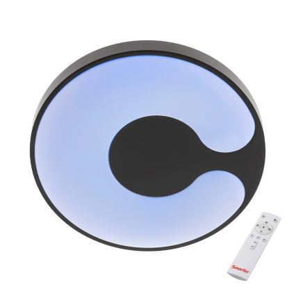 Plafoniera LED Bigsi, neagra, 48W, CCT 3000K/4000K/6500K+RGB [3]