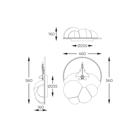 Plafoniera LED Focus, 35W CCT 2700K/6000K, MX4024-1-3WT [2]