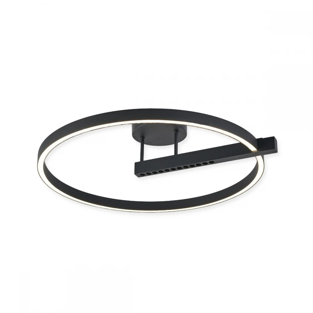 Plafoniere LED - Plafoniera LED Himera PL1, neagra, 48W KL140029