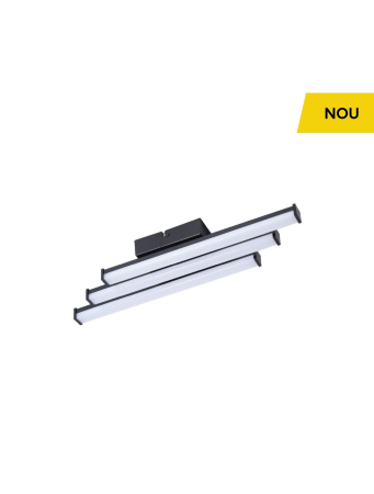 Iluminat interior - Plafoniera LED Kern PL3, alb/negru, 18W 4000K, KL151176