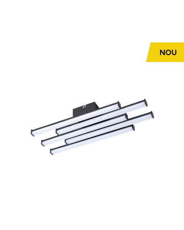 Iluminat interior - Plafoniera LED Kern PL5, alb/negru, 30W 4000K, KL151178