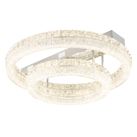 Plafoniere LED - Plafoniera LED Laurel, metal cromat, 60W 2700W-6000K
