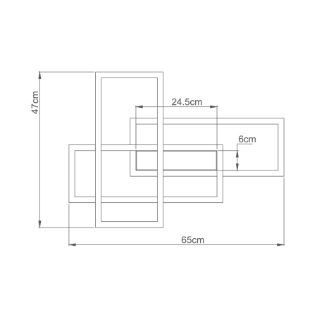 Plafoniera LED Nela, neagra, 65W BH17-04591 [2]
