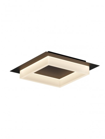 Plafoniere LED - Plafoniera Led Perimetro 28W, negru mat, 05-973