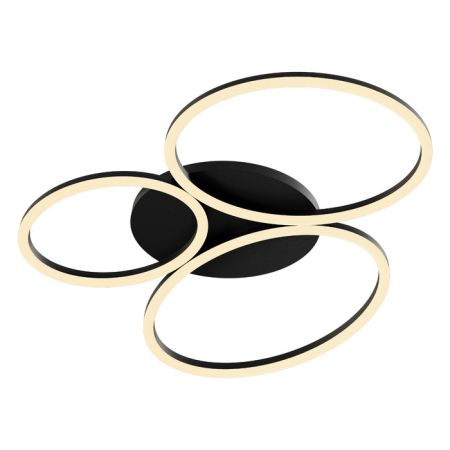 Iluminat interior - Plafoniera Led Ritmo 40W, negru mat, 01-3767