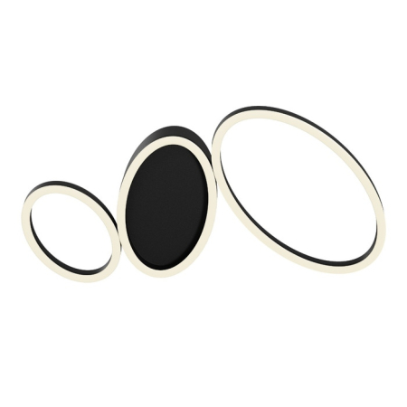 Iluminat interior - Plafoniera Led Ritmo 40W, negru mat, 01-3770