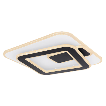 Plafoniere - Plafoniera LED Rodan, alb/negru, 36W, dimabila 200-1800lm, CCT 3000-6000K