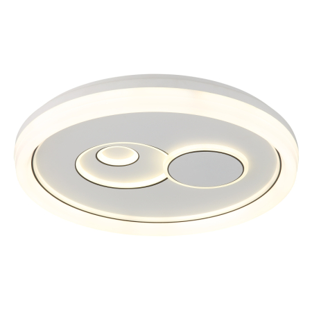 Iluminat interior - Plafoniera LED Ruiz I, metal alb mat, plastic alb, acril opal, plastic negru, 36W CCT 2700/4000/6000K