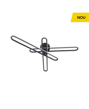 Iluminat interior - Plafoniera LED Shift PL3 B , alb/negru, 32W 3000K, KL140046