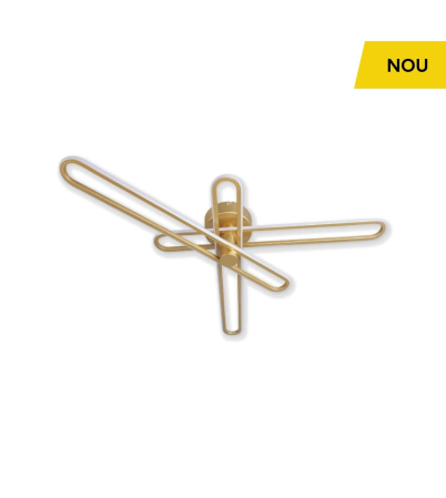 Iluminat interior - Plafoniera LED Shift PL3 G ,auriu, 32W 3000K, KL140047