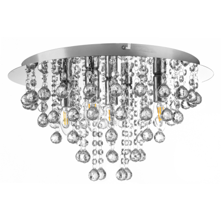 Iluminat interior - Plafoniera London din metal cromat, 5xE14