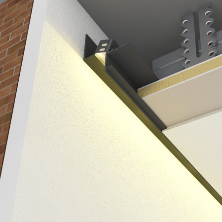 Profile banda led - SHADOW GAP40 BLACK PROFILE 200 CM