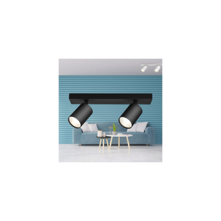 Spot aplicat, negru, 2x35W GU10, BH04-00821 [1]