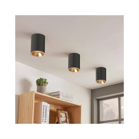 Spot aplicat, negru/auriu, 1x35W GU10, BH04-30101 [1]