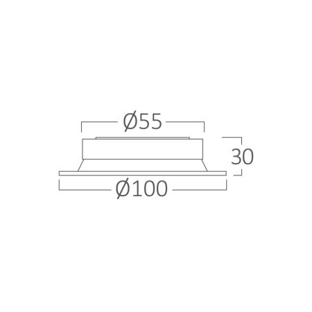 Spot incastrat, alb/negru, 1x35W GU10, BH03-00820 [1]