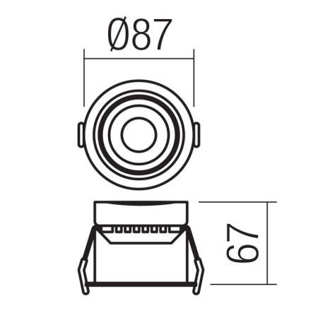 Spot incastrat MT 147 LED, 3000K, 70411 [3]