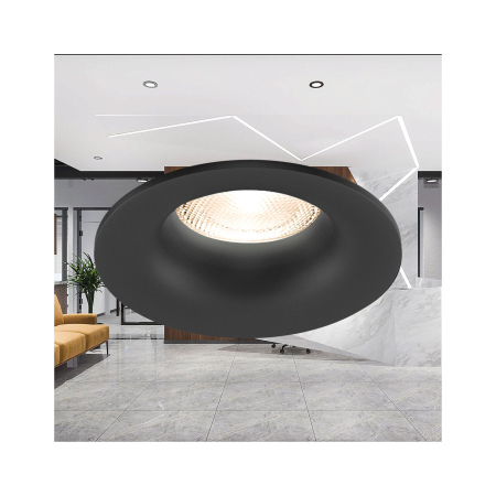 Spot incastrat, negru, 1x35W GU10, BH03-04051 [1]