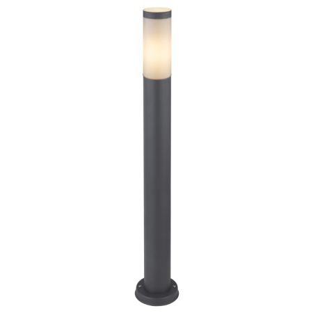Iluminat exterior - Stalp de exterior Boston, oțel inoxidabil antracit, IP44, 1xE27