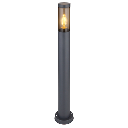 Iluminat exterior - Stalp de exterior Boston, oțel inoxidabil antracit, IP44, 1xE27
