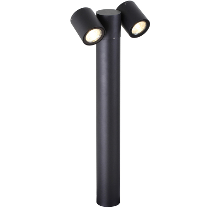 Stalpi de exterior - Stalp de exterior ornamental Riad, negru, 2xGU10