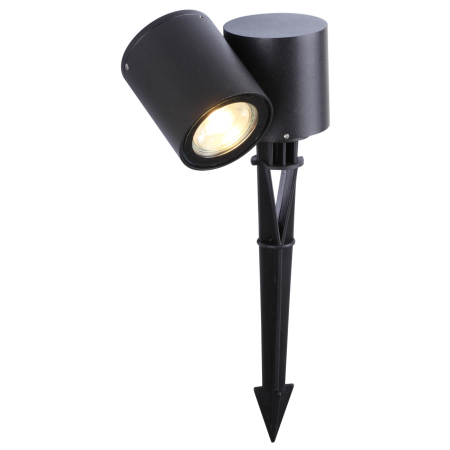 Stalpi de exterior - Stalp de exterior ornamental Riad, negru, 1xGU10