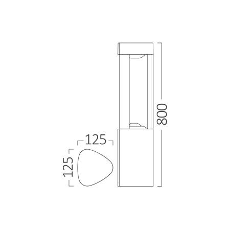 Stalp iluminat LED Dallas, gri, 7W 3000K, BG43-02302 [2]