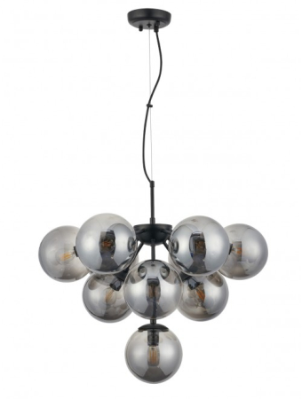 Lustre - Suspensie Agape, negru fumuriu, 10x28W E14, 01-2941