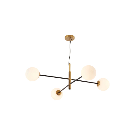 Penduluri - Suspensie, alb mat/auriu/negru, 6x10W G9, BV01-00111