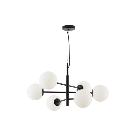 Suspensie, alb mat/negru, 6x10W G9, BV01-00112 [2]