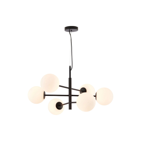 Penduluri - Suspensie, alb mat/negru, 6x10W G9, BV01-00112