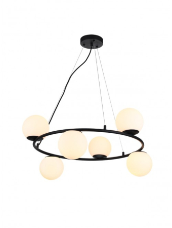 Iluminat interior - Suspensie Bowling, negru, 6x28W E14, 01-3157