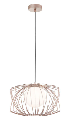 Lustre - Suspensie Geometric, roz-auriu, 1xG9  111025